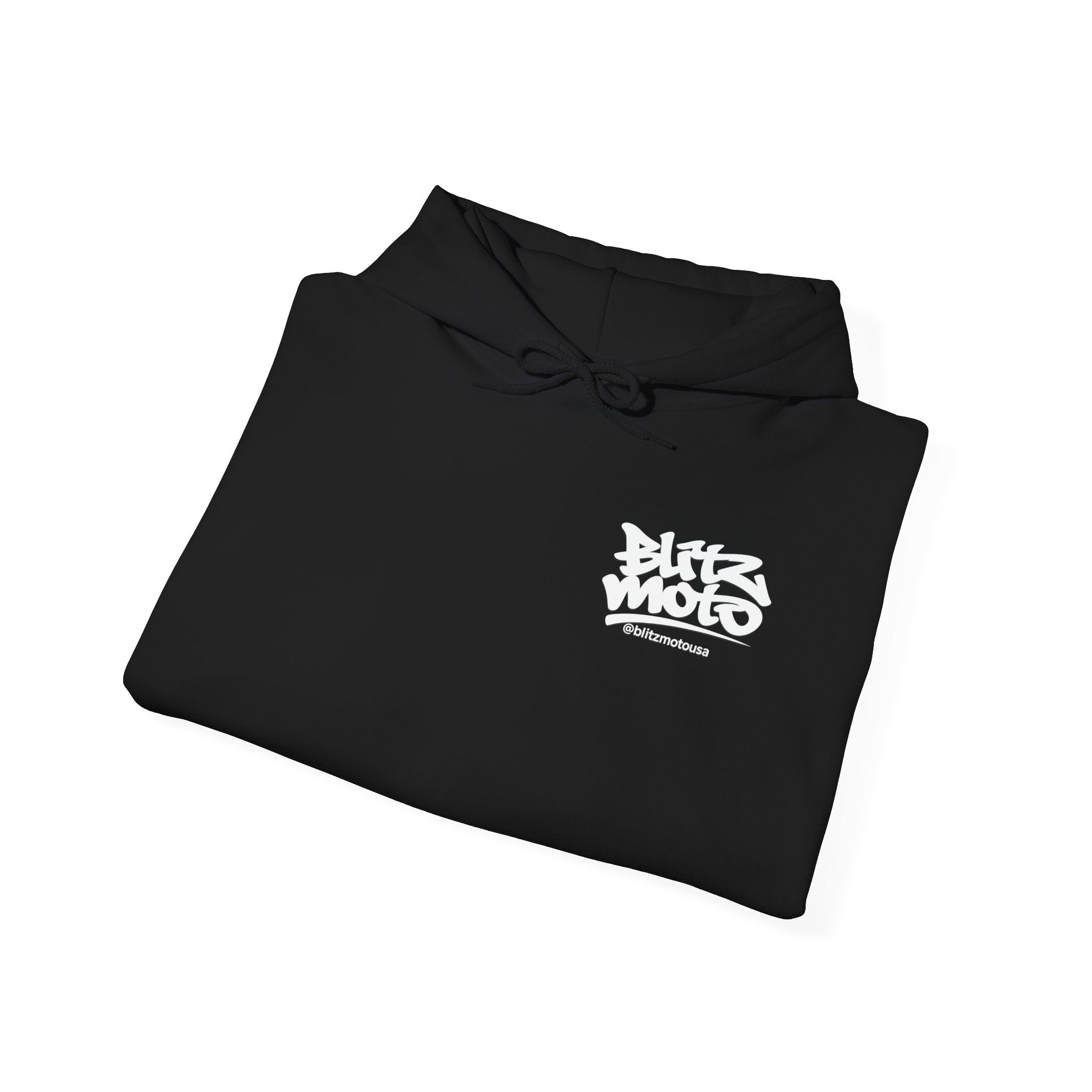 Blitz Moto USA Pullover Hoodie — Black