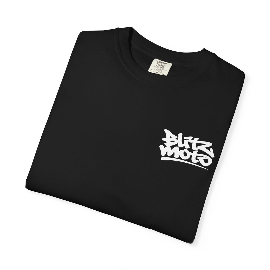 Blitz Moto USA Garment-Dyed Tee — Black