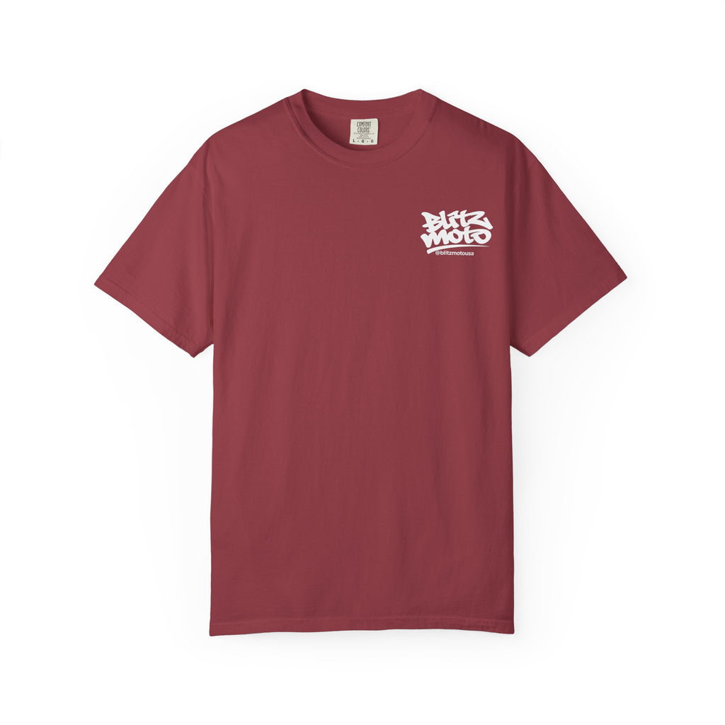 Blitz Moto USA Classic Tee — Chili