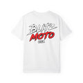 Blitz Moto USA Garment-Dyed Tee — White